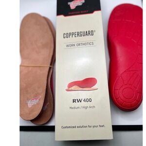 Red Wing Shoes CopperGuard RW400 Work Orthotics Insoles Medium High Arch Support